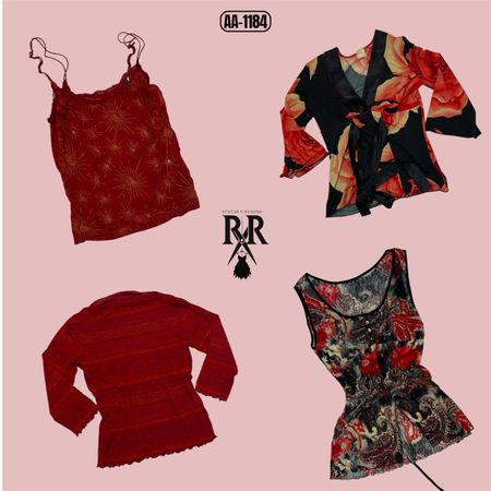Y2K Romantic Grunge Mix Tops (AA-1184)