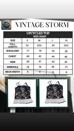 Upcycled Sequin Ruffle Top