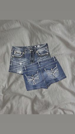 Upcycled Y2K Denim Sexy Shorts