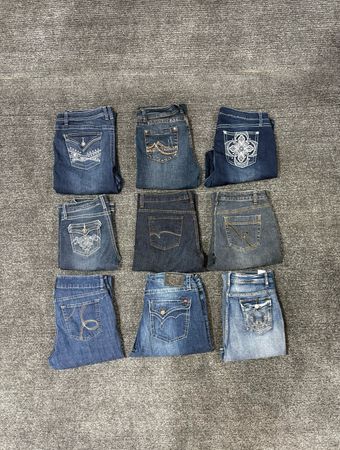 Y2K Embellished Bootcut / Flared Jeans - #110726