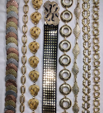 Y2K Golden Chain belts