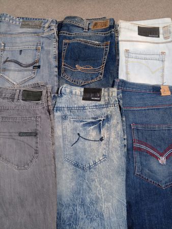 HD1509 Men Oversized Baggy Hiphop Jeans
