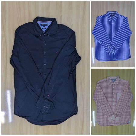 JA 0698 Markiertes Tommy Hilfiger Langarmhemd