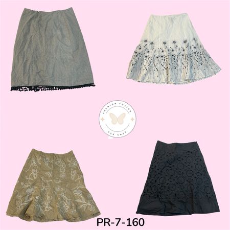 Casual Cotton Skirt for Women – Elastic Waist (PR-7-160)