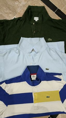 Polo Lacoste and crewnecks