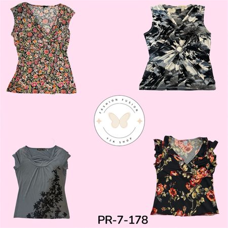 Elegant Printed Poly Blouse for Women | Soft Fabric Fashion Top | Casual & Office Wear (PR-7-178)
