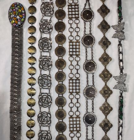 Y2K Concho & Black Chain belts