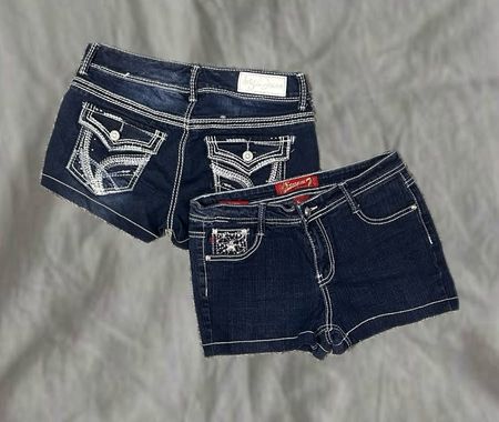 Upcycled Y2K Denim Sexy Shorts