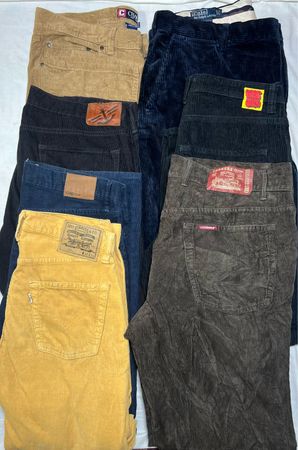 Calças de corduroy personalizadas