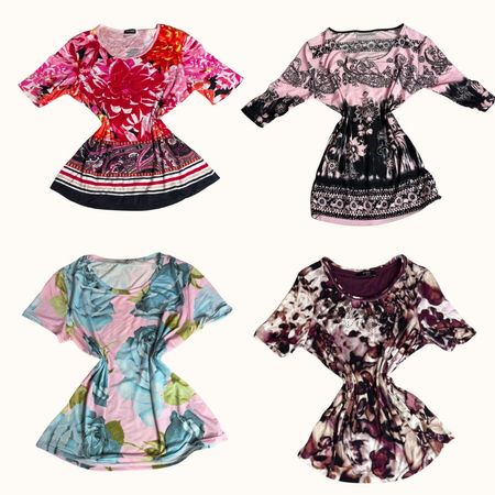 Y2K Hot Mess Floral Tops - ST-013