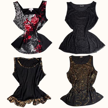 Y2K Dirty Martini Sequin Tops - ST-014