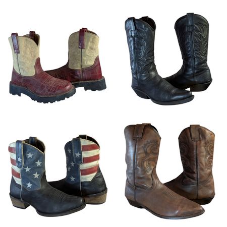 Op vintage 256 Bottes de cowboy de marque vintage