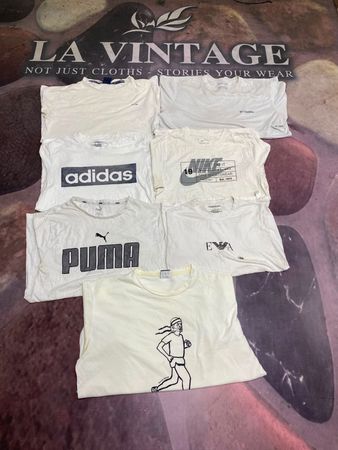 Camisetas Vintage Brancas de Marca Mix | Nike, Adidas, Ralph Lauren, Tommy, Lacoste e Mais