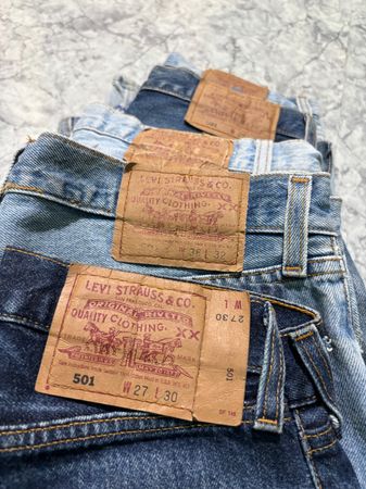 501 made in usa 90s 80s jeans