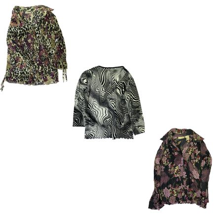 Animal x floral printed y2k tops (YC-025)