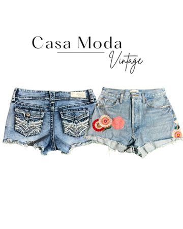 110726-6 Denim mini shorts 15 pcs
