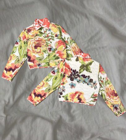 Upcycled Quilted Crop Jacket