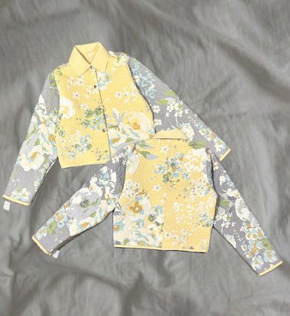 Upcycled Quilted Crop Jacket