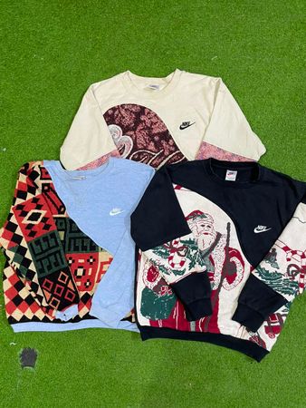 Upcycle Nike Wandteppichdecke Sweatshirt