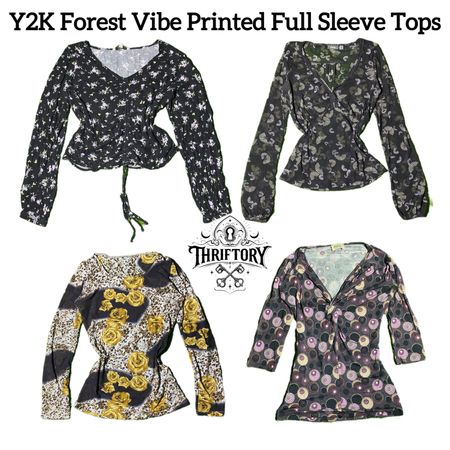 Y2K Forest Vibe Printed Full sleeves Tops TY-084