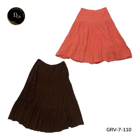 Women’s Cotton Skirt – Premium Breathable Fit Y2K Vintage Style. (GRV-7-110)