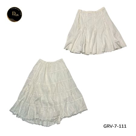 Women’s Cotton Skirt – Premium Breathable Fit Y2K Vintage Style Skirt. (GRV-7-111)