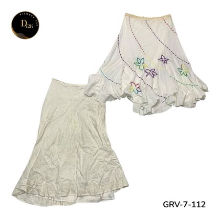 Women’s High Waist Cotton Skirt – Premium Retro Y2K Style. (GRV-7-112)