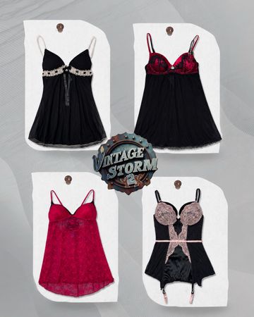 Y2K Lush Fantasy Babydoll Tops