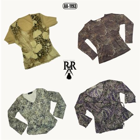 Y2K Animal Print Mix Tops (AA-1193)