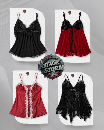 Y2K Romantic Cami Tops