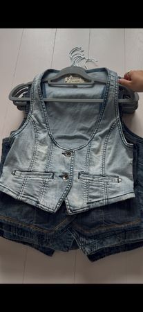 Women’s vintage denim waistcoats