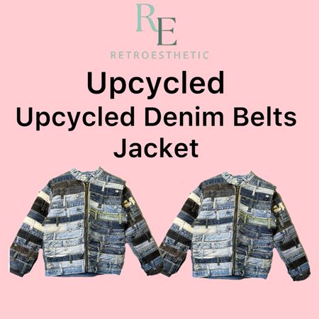 Upcycled Denim Belts Jacket