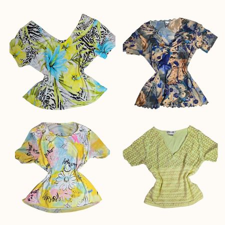 Y2K Bloom Riot Print Tops - ST-024