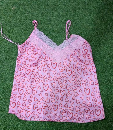 MA8 Y2K Lace Trim Satin Cami | Minimal Slip Top