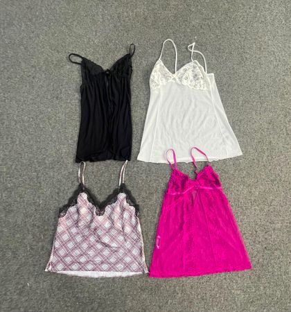 Y2K Mesh Babydoll & Cami Tops - (13/07)