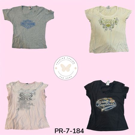 Harley-Davidson Retro Logo Tee – Soft Cotton Motorcycle Shirt (PR-7-184)