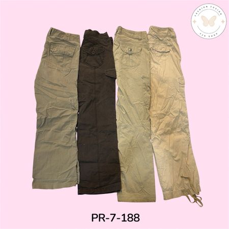Women's Casual Cargo Pants – Wide Leg High Rise Utility Pants (PR-7-188)