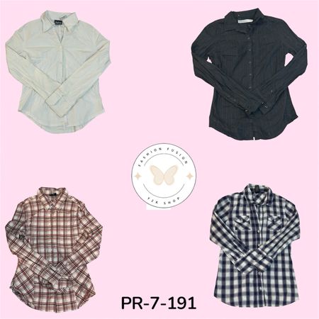 Women's Lightweight Cotton Long Sleeve Blouse (PR-7-191)