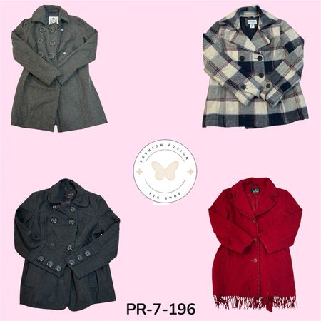 Luxury Wool Blend Coat for Women – Stylish Warm Winter Outerwear (PR-7-196)