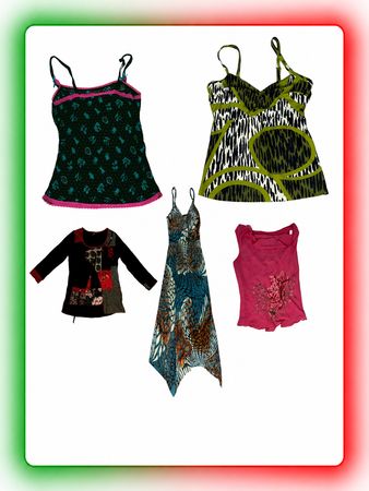* Y2K Tank Tops & Long Sleeve Tops Mix | Women’s Vintage Wholesale Bundle(RM-9)