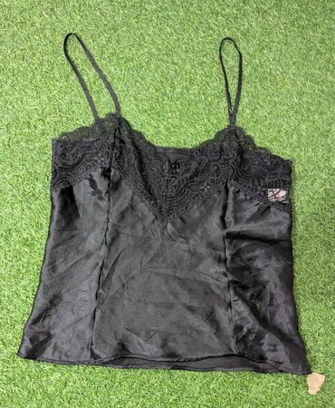 MA12 Y2K Color Block Slip Top | Satin Cami