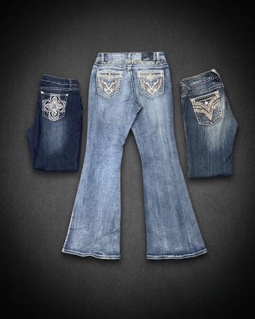 Y2k Embellished/Bootcut Vintage Jeans #0051