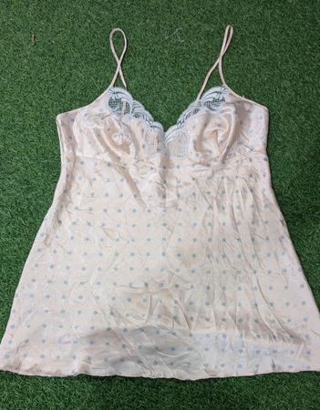 MA16 Y2K Silk Slip Cami | Lace Edge | 2000s Style