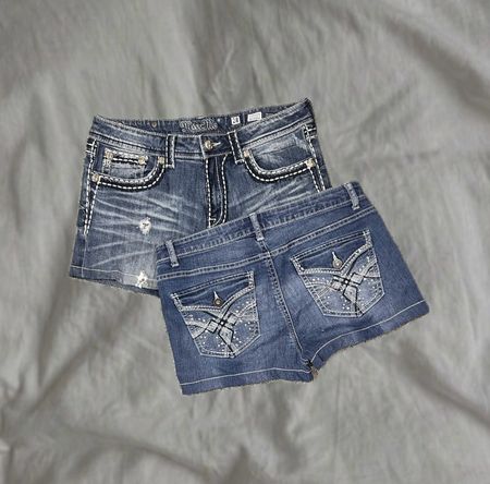 Shorts sexy en jean Y2K recyclé