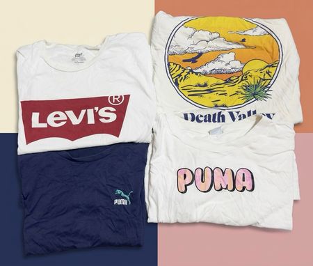 4C-1107 Puma & Levi’s T-shirts