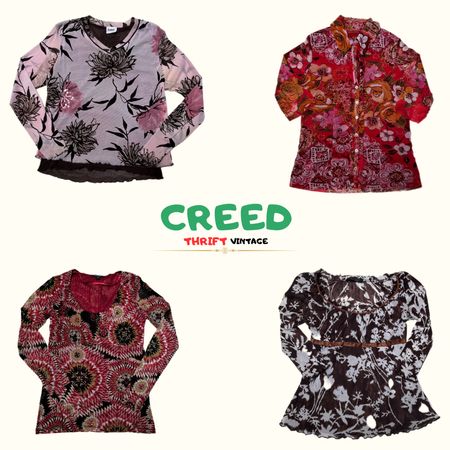 🌷Classic Floral Print Blouse ( CV:049)