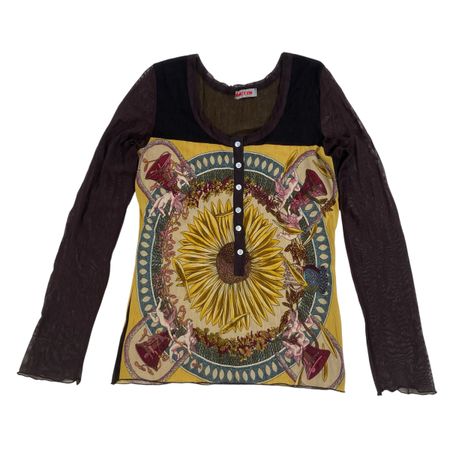 Y2k full sleeve blouse