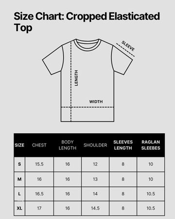 Upcycled Branded Cropped Elastic Top