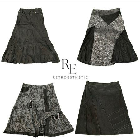Y2K Unique Corduroy Maxi Skirts RE-3504
