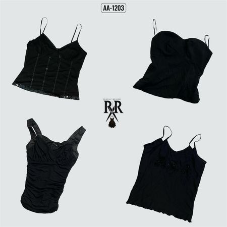 Y2k Black Gothic Cami (AA-1203)